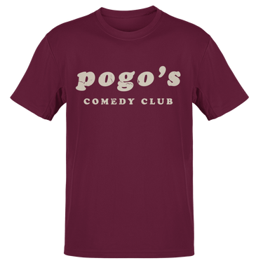 Pogo's Comedy Club Mens T-Shirt 8Ball